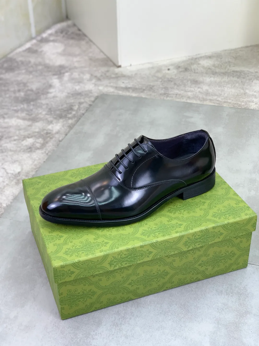 Men's Men's Shoes 💰P560 [New Style] 💰💎💎💎 [Gucci] GUCCI high-end men's formal business leather shoes, original order 1:1! Original imported high-end calfskin, original metal buckle, imported first-layer pigskin lining for feet, original high-end outsole, men's shoe size: 38-44